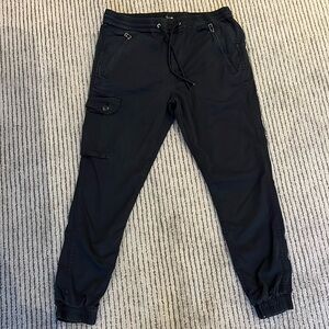 Joe’s drawstring soft cargo pants.